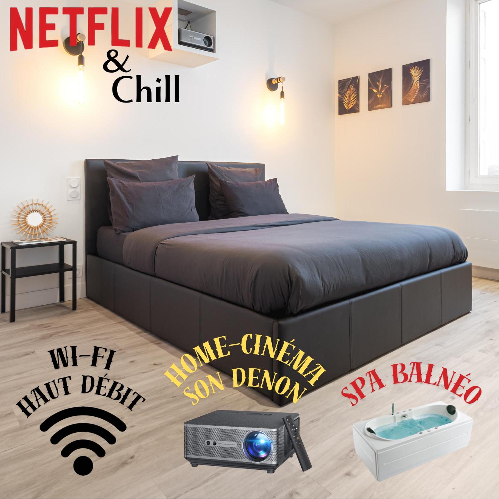 Cinema & Jacuzzi Aux Etoiles - Casabianca Suite Сент-Етьєн Екстер'єр фото